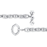 unisex silver link toggle chain necklace vardui kara