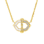 bastion necklace with diamonds and mother of pearl 18k gold vardui kara