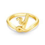 18k gold armenian initial ring vardui kara
