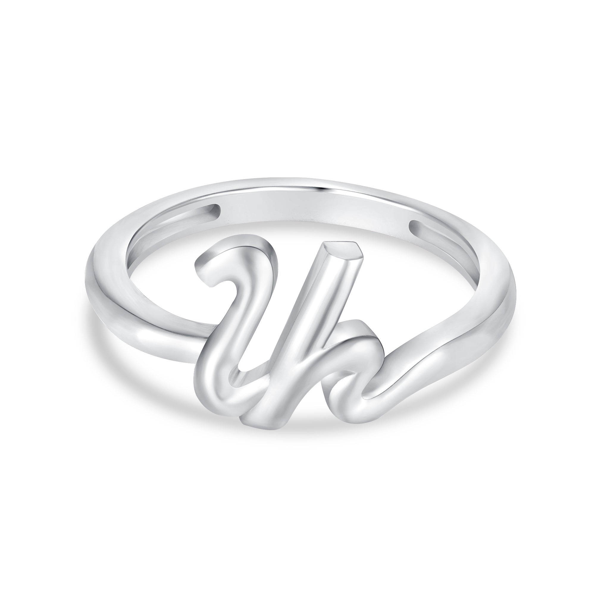silver armenian initial ring