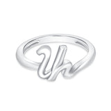 armenian initial ring in silver