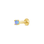 2.5 mm opal stud earring