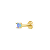 2.5 mm opal stud earring