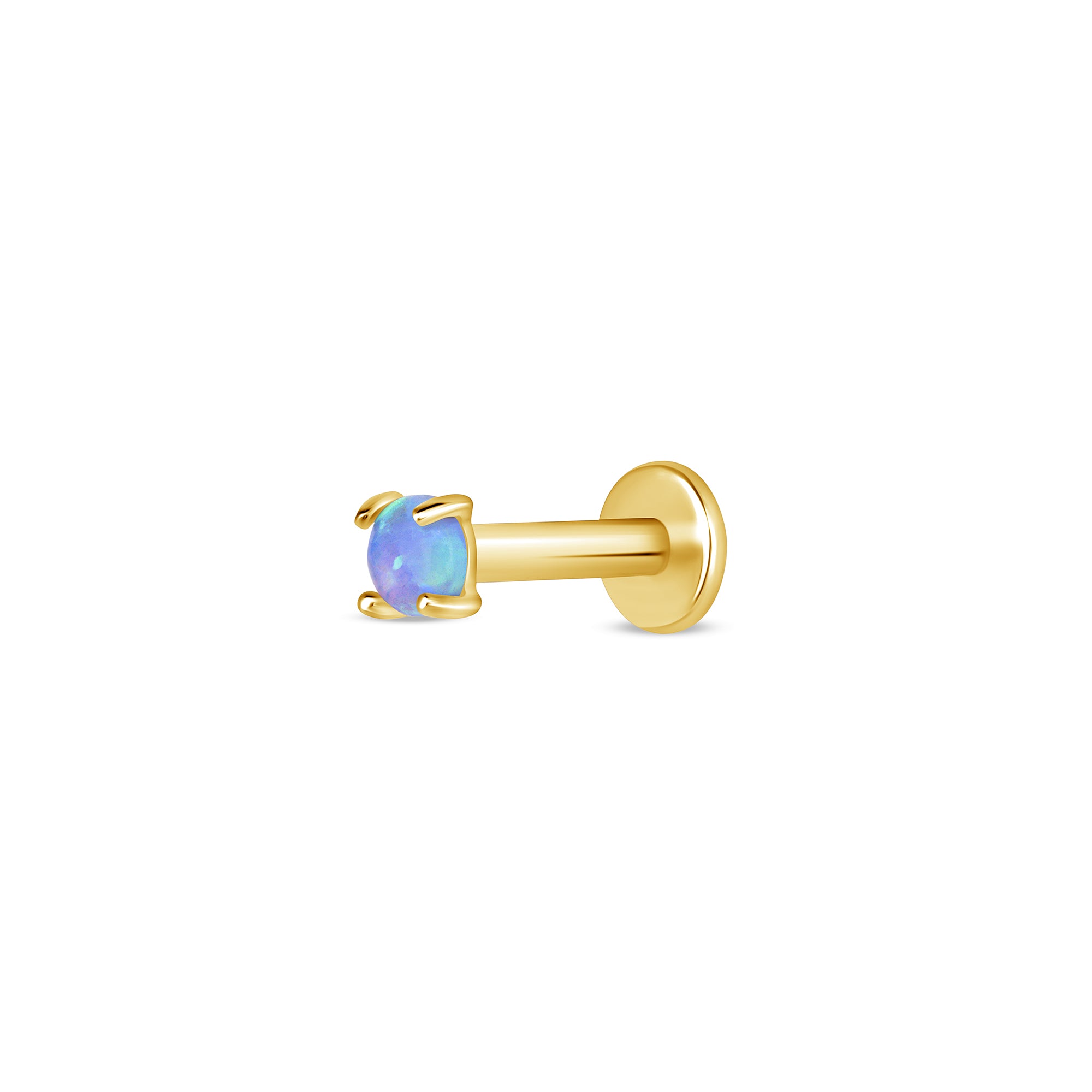 2.5 mm opal stud earring