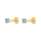 Opal Stud Earring 2.5 mm