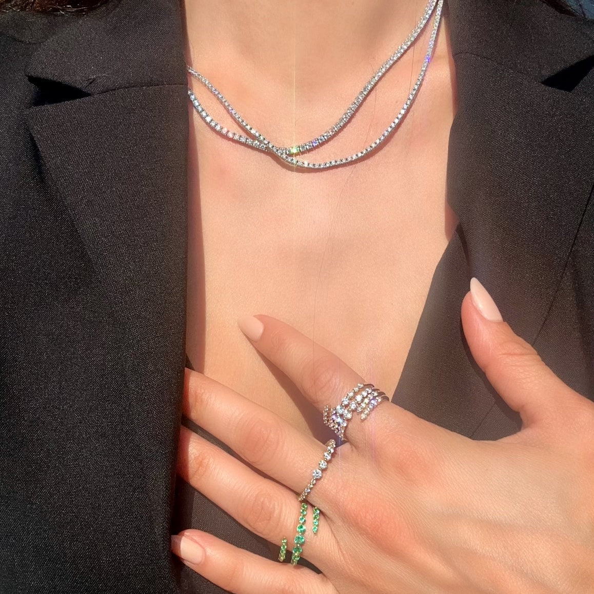 perfect diamond tennis necklace