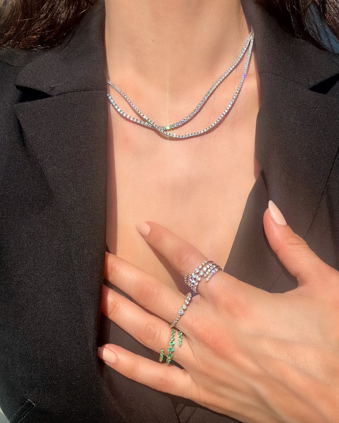 perfect diamond tennis necklace