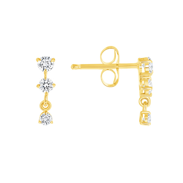 petite diamond drop earrings vardui kara 14k gold
