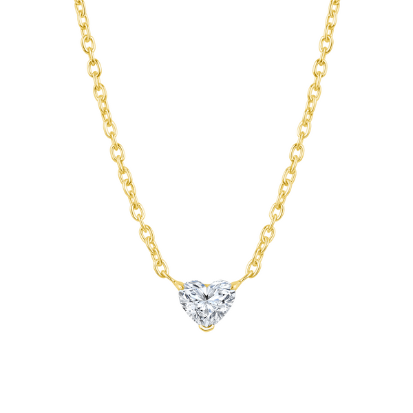 0.10 carat heart diamond necklace vardui kara 14k gold