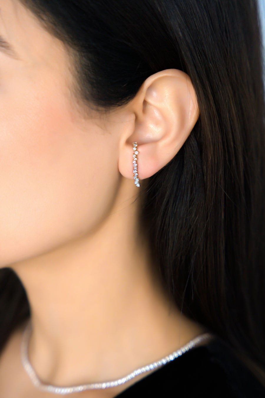 cluster diamond earring vardui kara