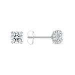 moissanite earrings studs with diamonds vardui kara