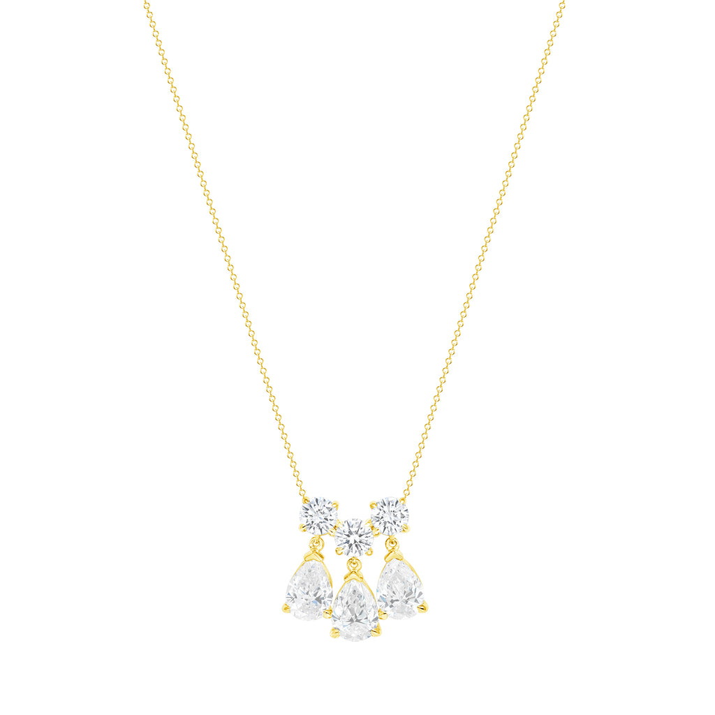 daphne bridgerton white topaz teardrop necklace 14k gold vardui kara