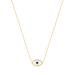diamond evil eye necklace blue sapphire 14 karat gold vardui kara