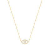 diamond evil eye necklace mini 4k gold vardui kara