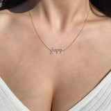 personalized diamond name necklace