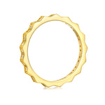 yellow gold eternity diamond ring