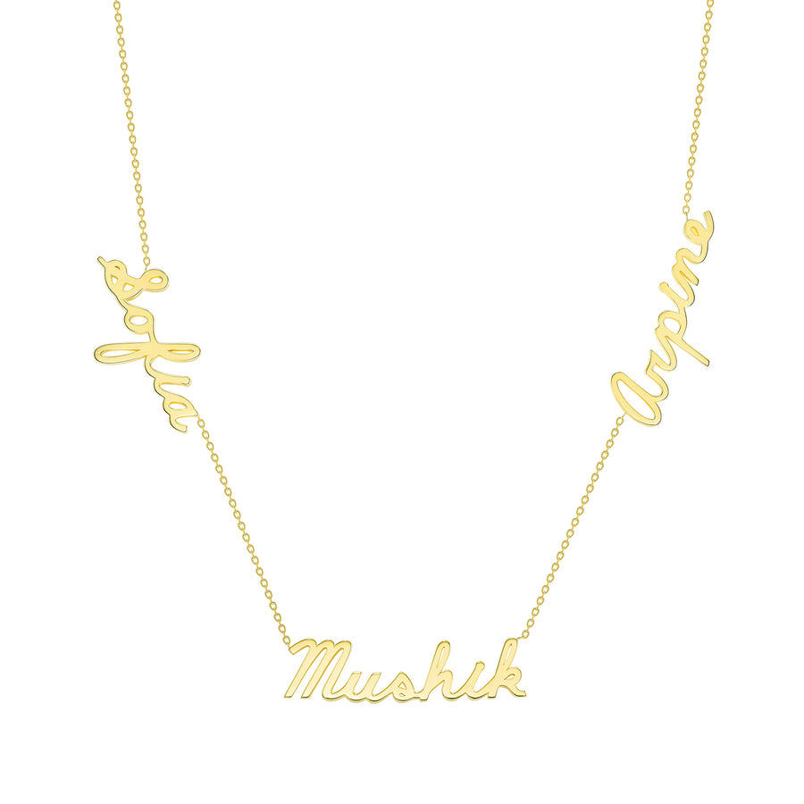 multiple name necklace