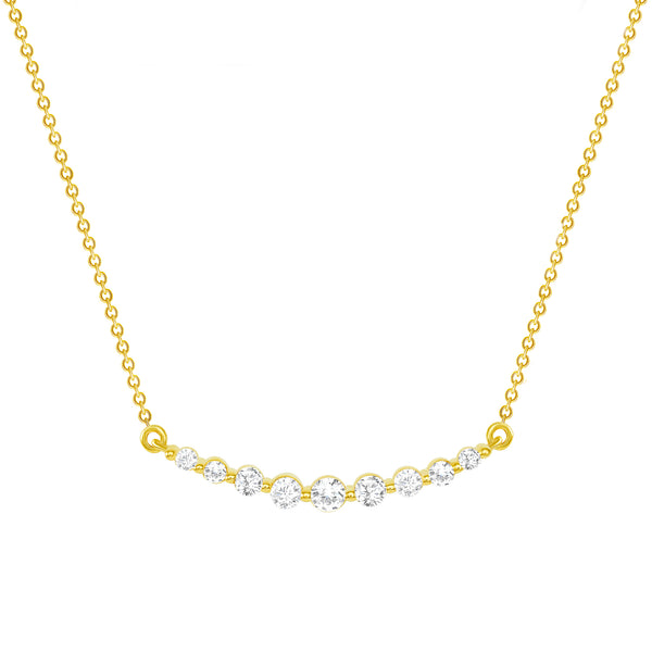 diamond crescent necklace