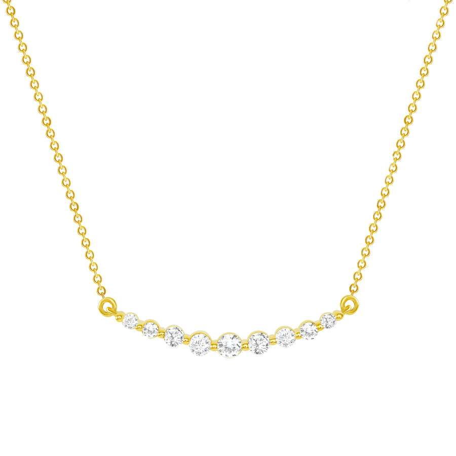 diamond crescent necklace