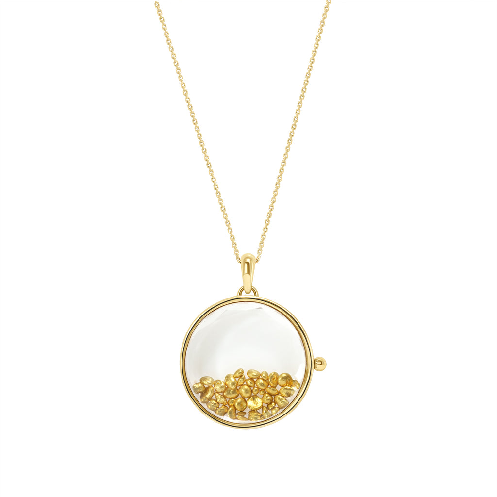 large glass locket 