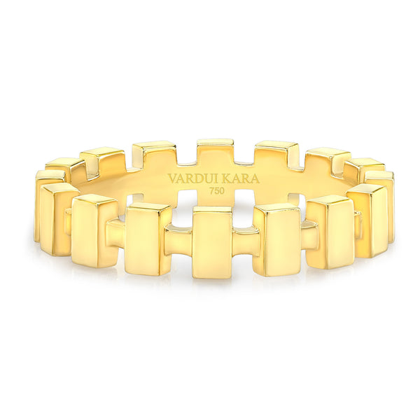 18k Gold Merlon Petite Ring